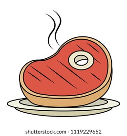 delicious beef steak cut