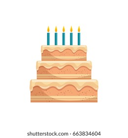 Delicious birthday cake
