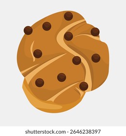 Delicioso Biscoff Muffin de chocolate com ricas migalhas e redemoinhos
Uma ilustração tentadora de muffin com chocolate rico e migalhas crocantes de Biscoff giradas em uma textura macia e úmida. Perfeito para padaria