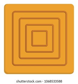 Delicious biscuit icon. Flat illustration of delicious biscuit vector icon for web