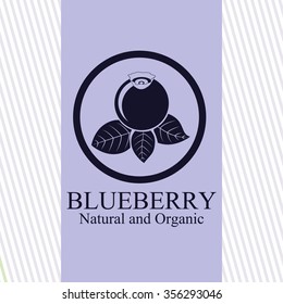 delicious blueberry design, vector illustration eps10 graphic 