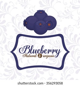 delicious blueberry design, vector illustration eps10 graphic 