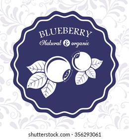 delicious blueberry design, vector illustration eps10 graphic 