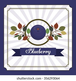 delicious blueberry design, vector illustration eps10 graphic 