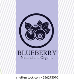 delicious blueberry design, vector illustration eps10 graphic 