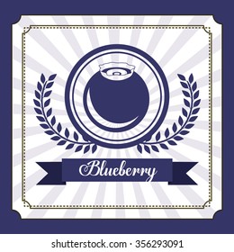 delicious blueberry design, vector illustration eps10 graphic 