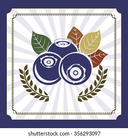 delicious blueberry design, vector illustration eps10 graphic 