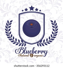 delicious blueberry design, vector illustration eps10 graphic 