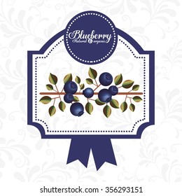 delicious blueberry design, vector illustration eps10 graphic 