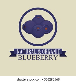 delicious blueberry design, vector illustration eps10 graphic 