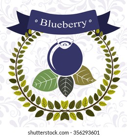delicious blueberry design, vector illustration eps10 graphic 