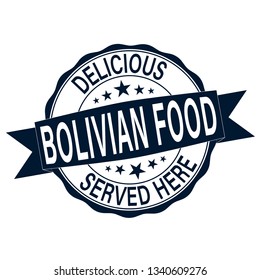 delicious bolivian food served here round old rubber stamp