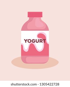 delicious bottle yogurt icon