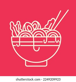 Delicious Bowl of Ramen Japanese Noodle