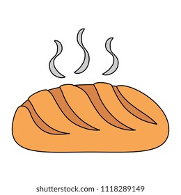 delicious bread bakery icon