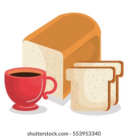 delicious bread and coffee