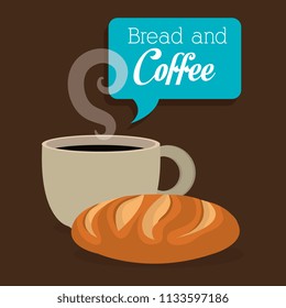delicious bread and coffee label