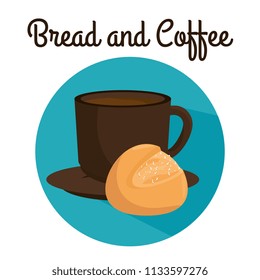 delicious bread and coffee label
