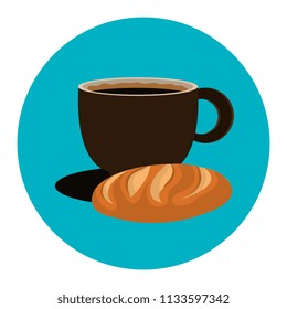 delicious bread and coffee label