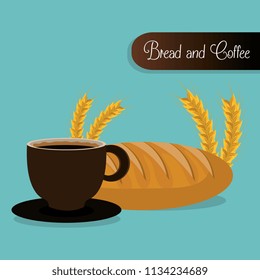 delicious bread and coffee label