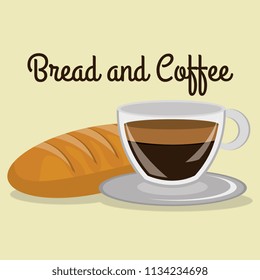 delicious bread and coffee label