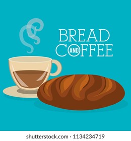 delicious bread and coffee label