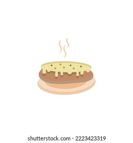 Delicious bread flat icon design Free Vector