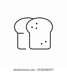 delicious bread icon sign vector