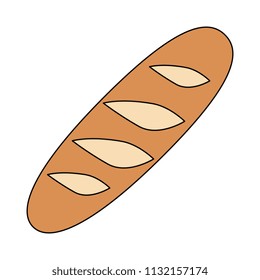 delicious bread isolated icon