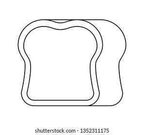 delicious bread isolated icon