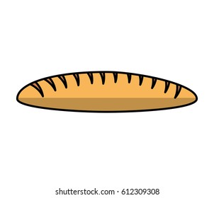 delicious bread isolated icon