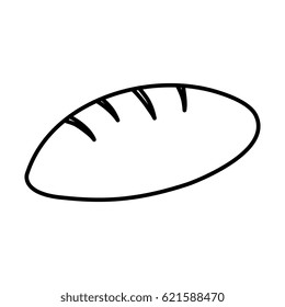 delicious bread isolated icon