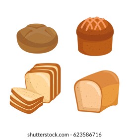 delicious bread isolated icon