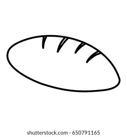delicious bread isolated icon