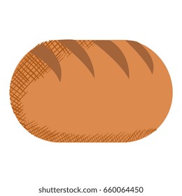 delicious bread isolated icon