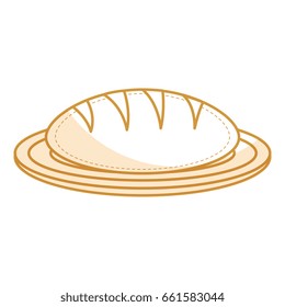 delicious bread isolated icon