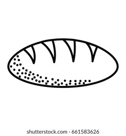 delicious bread isolated icon