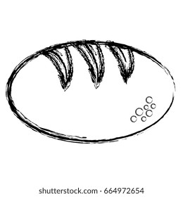 delicious bread isolated icon
