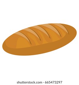 delicious bread isolated icon