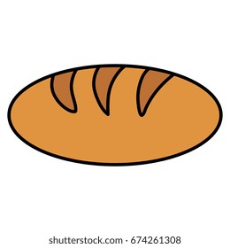 delicious bread isolated icon