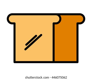 delicious bread isolated icon design, vector illustration  graphic 