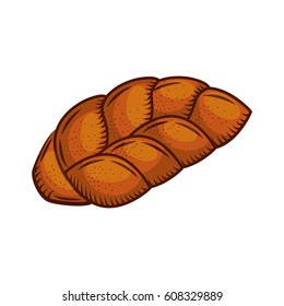 delicious bread isolated iocn vector illustration design
