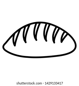 delicious bread pastry bakery icon