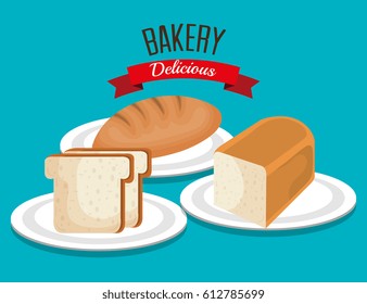 delicious bread product icon