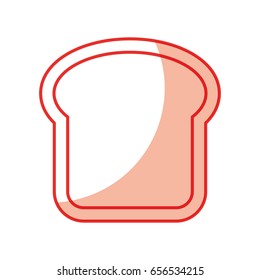 delicious bread slice isolated icon