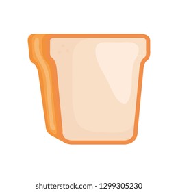 delicious bread toast icon