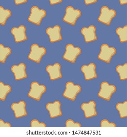 delicious breads breakfast cooking background vector illustration