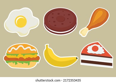 delicious breads, cakes and bakeries, cartoon style drawing for graphic desinger use, vector illustration