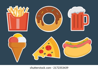 delicious breads, cakes and bakeries, cartoon style drawing for graphic desinger use, vector illustration