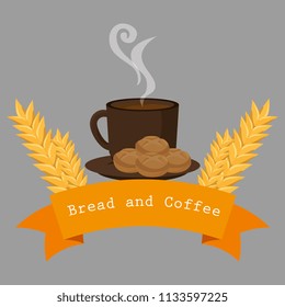 delicious breads and coffee label